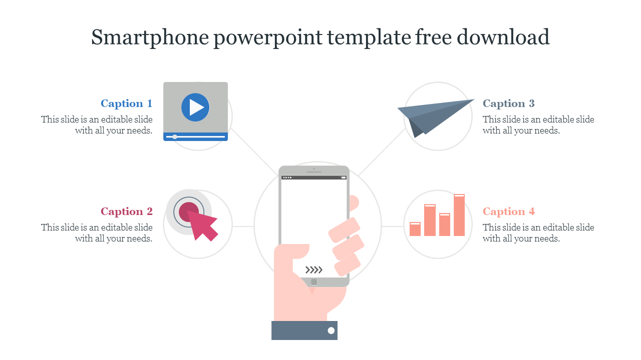 Free - Smartphone PowerPoint Template Free Download Google Slides